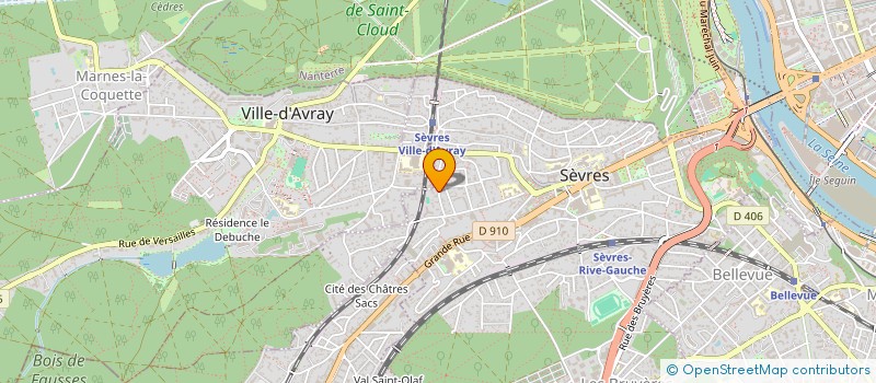 localisation de l'entreprise GRANADAL à SEVRES