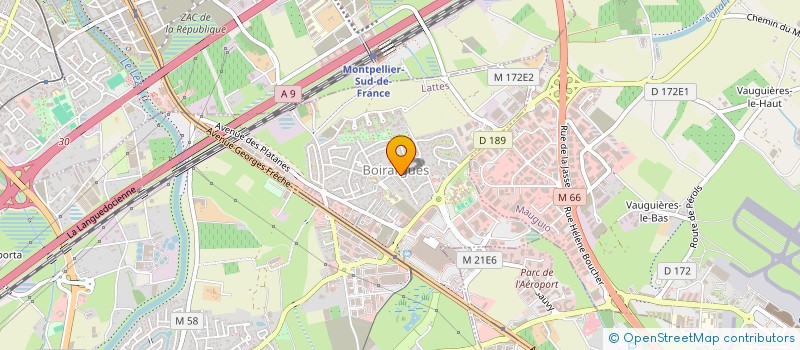 localisation de l'entreprise GRANAT à LATTES