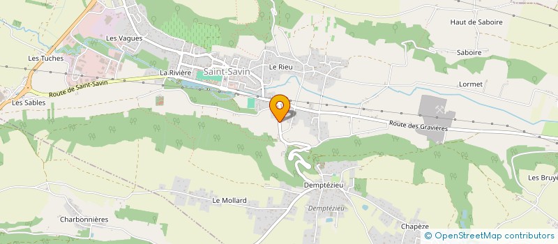 localisation de l'entreprise GRANCEY à SAINT-SAVIN