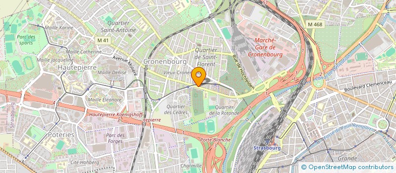 localisation de l'entreprise GRAND ADA à STRASBOURG