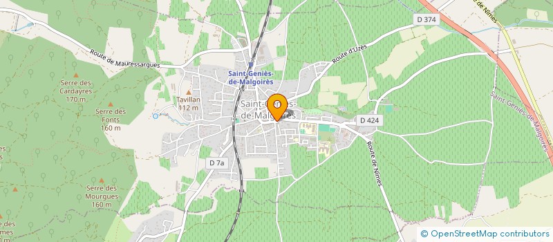 localisation de l'entreprise GRAND ANGLE à SAINT-GENIES-DE-MALGOIRES