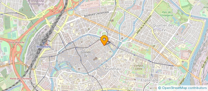 localisation de l'entreprise GRAND ANGLE OPTICIENS à STRASBOURG