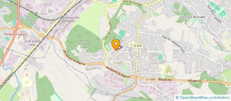 localisation de l'entreprise GRAND ANGOULEME ATHLETISME G2A à ANGOULEME