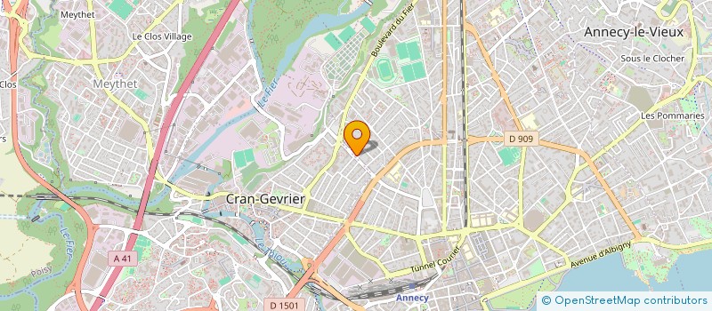 localisation de l'entreprise GRAND ANNECY TOURISME à ANNECY