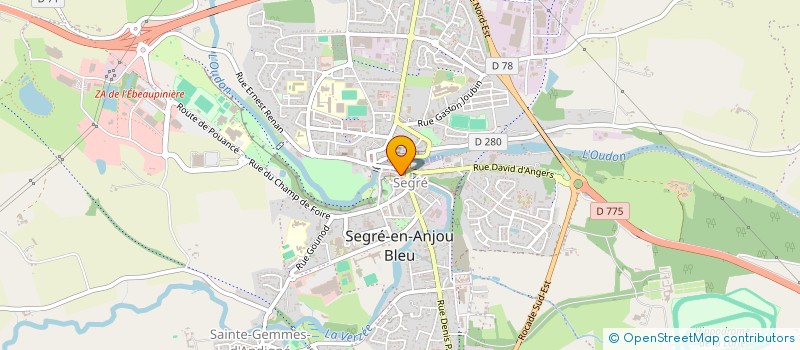 localisation de l'entreprise GRAND ATLANTIQUE à SEGRE-EN-ANJOU BLEU