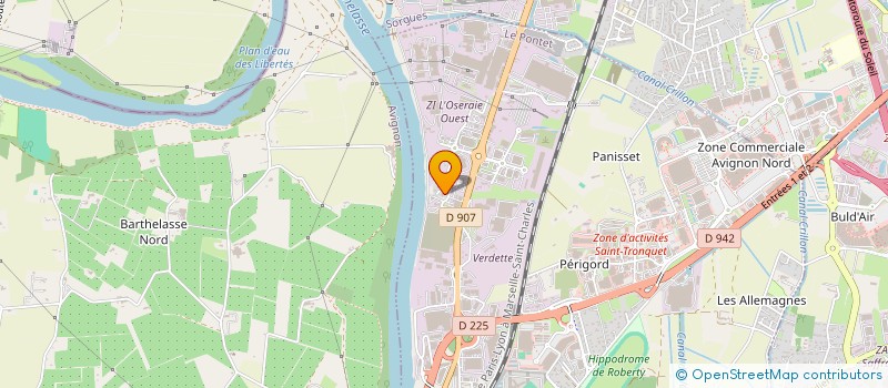 localisation de l'entreprise GRAND AVIGNON PAYSAGE  LE PONTET