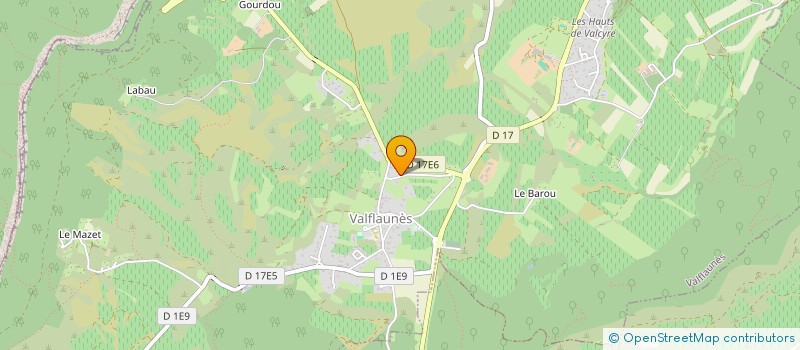 localisation de l'entreprise GRAND AXE FRANCE à VALFLAUNES