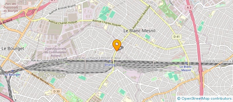 localisation de l'entreprise GRAND BARBER à DRANCY