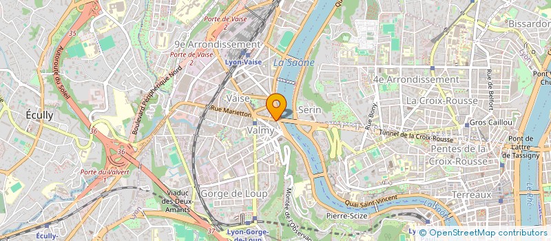 localisation de l'entreprise GRAND BAZAR DE VAISE à LYON