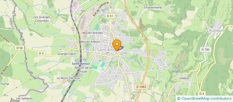 localisation de l'entreprise GRAND BERQUAND SARL à SAINT-AMOUR