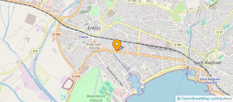 localisation de l'entreprise GRAND BLEU à FREJUS