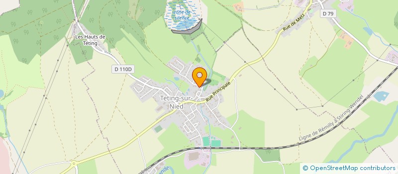 localisation de l'entreprise GRAND BLEU  TETING-SUR-NIED