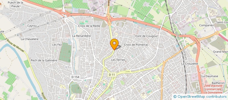 localisation de l'entreprise GRAND BLEU  BEZIERS