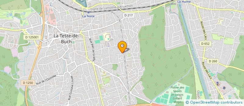 localisation de l'entreprise GRAND BLEU à LA TESTE DE BUCH