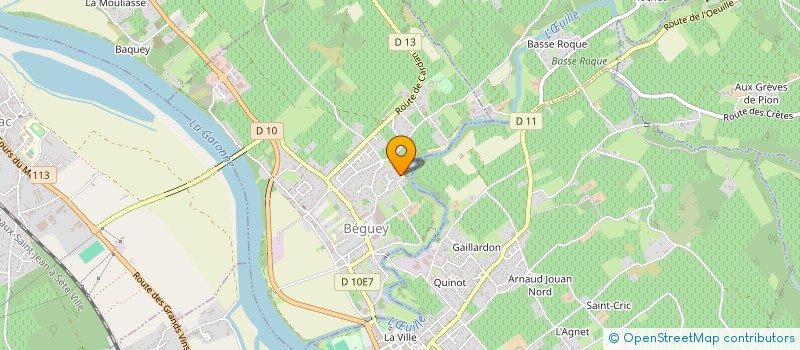 localisation de l'entreprise GRAND BOIS  BEGUEY