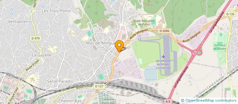 localisation de l'entreprise GRAND BONHEUR  NIMES