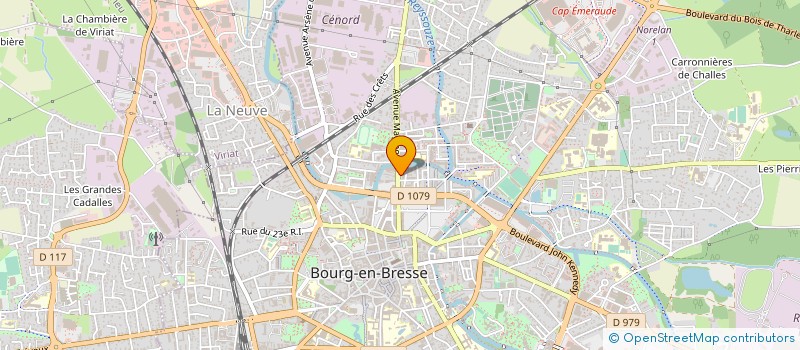 localisation de l'entreprise GRAND BOURG HABITAT à BOURG-EN-BRESSE