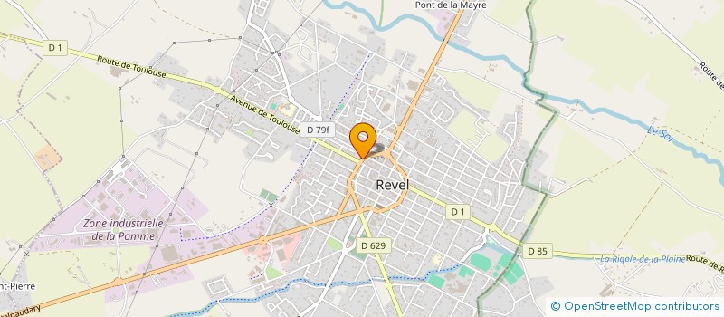 localisation de l'entreprise GRAND CAFE GLACIER  REVEL