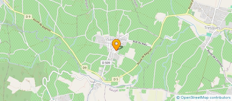 localisation de l'entreprise GRAND CALM  SAINT-PONS-LA-CALM