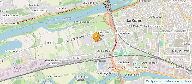 localisation de l'entreprise GRAND CARROI  LA RICHE