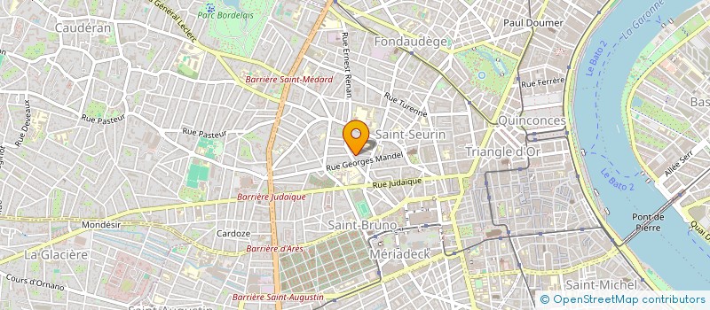 localisation de l'entreprise GRAND CAZE  BORDEAUX