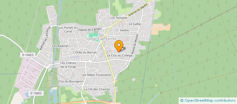 localisation de l'entreprise GRAND CENTRAL  LEGE-CAP-FERRET