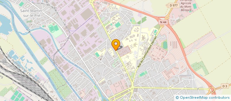 localisation de l'entreprise GRAND CERCLE DE BRIDGE  CHALONS-EN-CHAMPAGNE