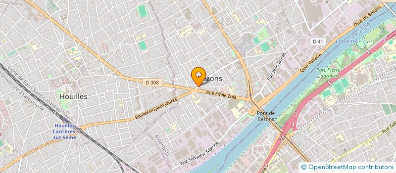 localisation de l'entreprise GRAND CERF VOYAGES  BEZONS