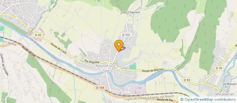 localisation de l'entreprise GRAND CHAHUT PRODUCTION à AOUSTE-SUR-SYE
