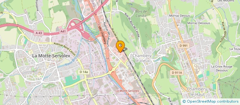 localisation de l'entreprise GRAND CHAMBERY  CHAMBERY