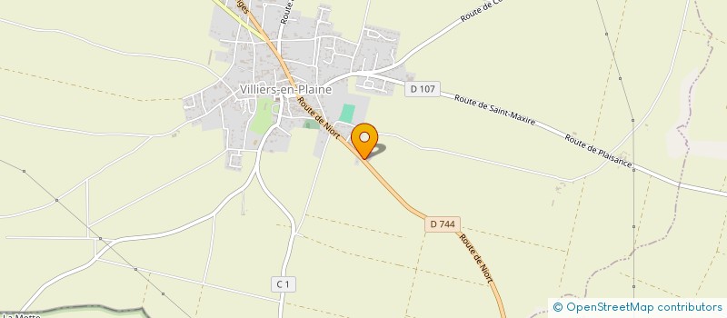 localisation de l'entreprise GRAND CHAMP  VILLIERS-EN-PLAINE