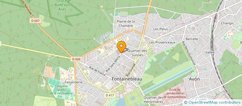 localisation de l'entreprise GRAND CHANTIER à FONTAINEBLEAU