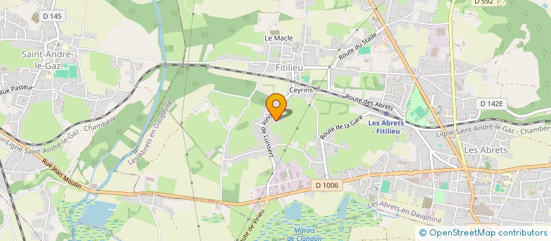 localisation de l'entreprise GRAND CHENE  LES ABRETS-EN-DAUPHINE