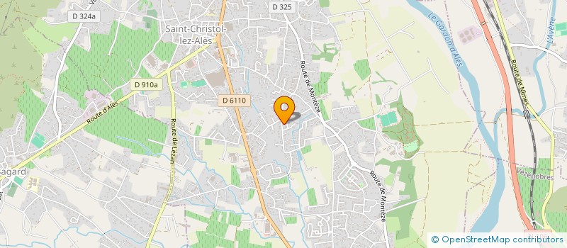 localisation de l'entreprise GRAND CHOEUR SAINT CHRISTOLEN  SAINT-CHRISTOL-LEZ-ALES