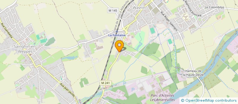 localisation de l'entreprise GRAND CLAIR  WAVRIN