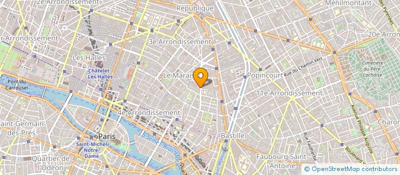 localisation de l'entreprise GRAND CRU à PARIS