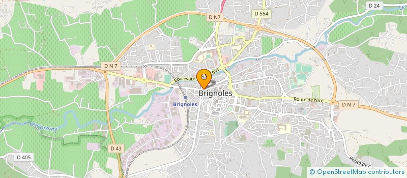 localisation de l'entreprise GRAND DELTA EXPERT COMPTABLE COTE D AZUR à BRIGNOLES