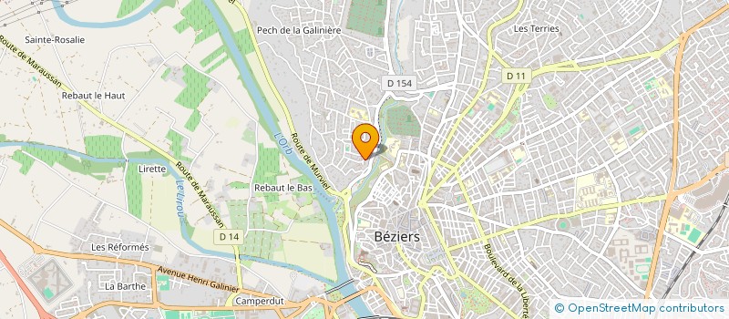 localisation de l'entreprise GRAND DELTA INNOVATION  BEZIERS