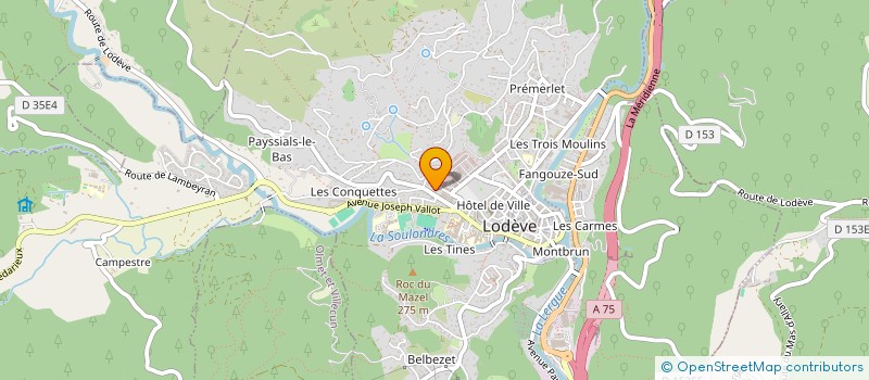 localisation de l'entreprise GRAND'DIRE ENSEMBLE à LODEVE