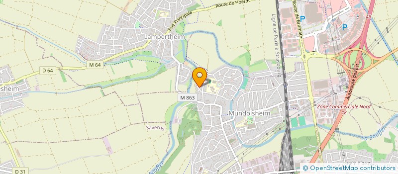 localisation de l'entreprise GRAND DUC  MUNDOLSHEIM