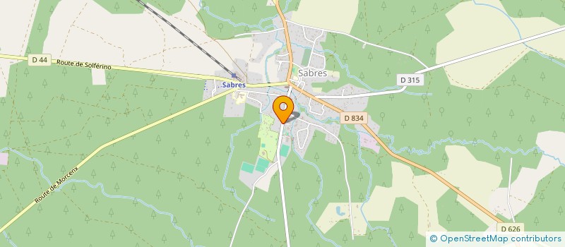localisation de l'entreprise GRAND ECRAN à SABRES