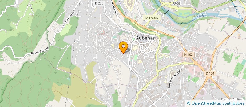 localisation de l'entreprise GRAND ECRAN à AUBENAS