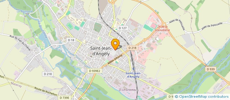 localisation de l'entreprise GRAND ECRAN  SAINT-JEAN-D'ANGELY