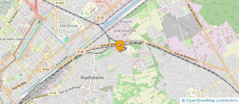 localisation de l'entreprise GRAND EST AMO à RIEDISHEIM