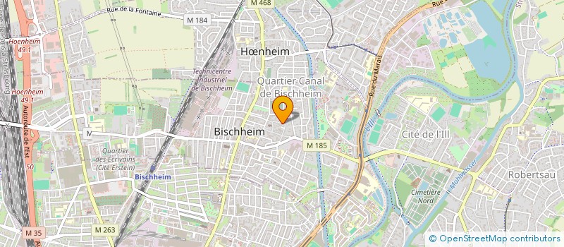 localisation de l'entreprise GRAND EST BTP à BISCHHEIM