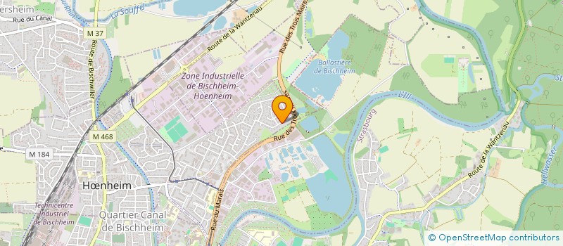 localisation de l'entreprise GRAND EST CREATION  HNHEIM