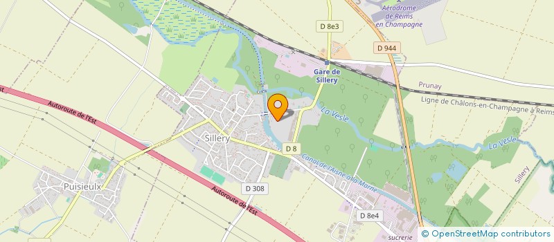 localisation de l'entreprise GRAND EST CVC  SILLERY