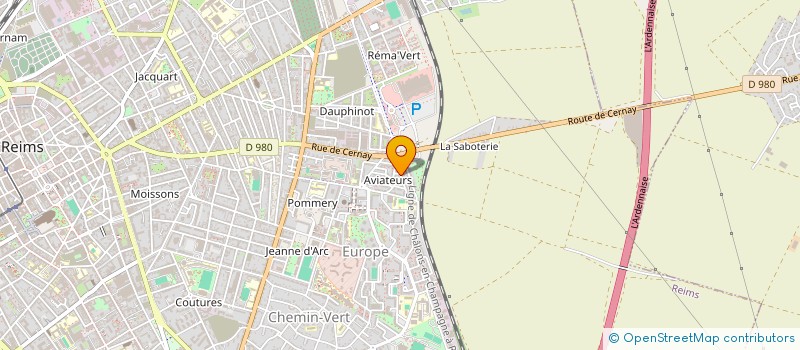 localisation de l'entreprise GRAND EST IMMO  REIMS