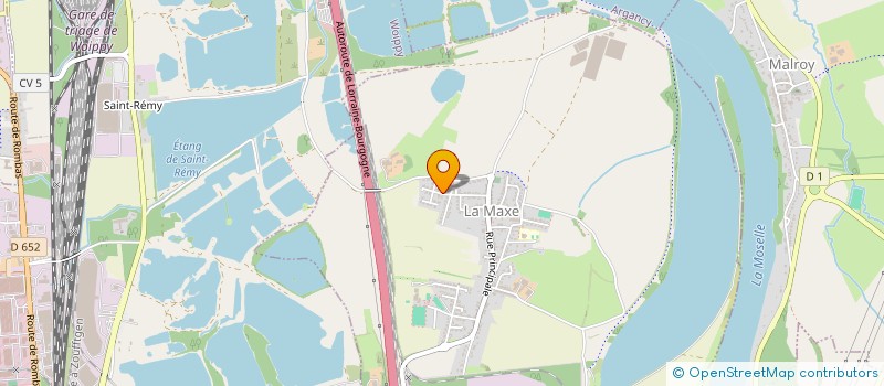 localisation de l'entreprise GRAND EST LOCAUX  LA MAXE