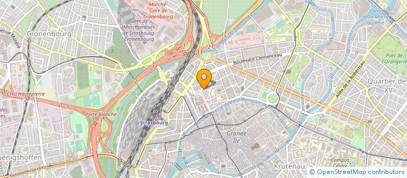 localisation de l'entreprise GRAND EST MANAGEMENT EXPANSION à STRASBOURG